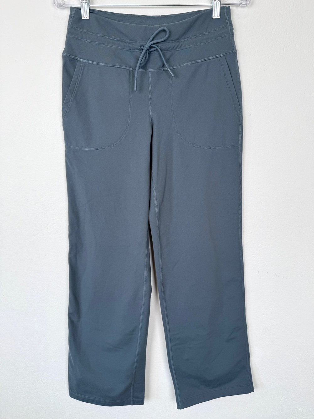 Mondetta Size S The Warm Stretch Gray High Rise Drawstring Straight Leg Pants